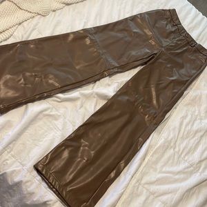 SHEIN faux leather pants